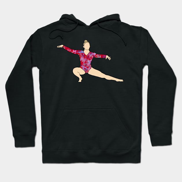 Mykayla Skinner Gymnastics Drawing Hoodie by GrellenDraws